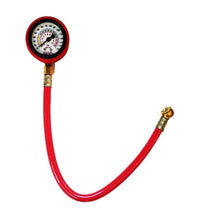 Heavy duty tire inflator gauge with digital display.