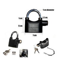 Smart alarm padlock for enhanced home and office security