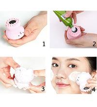 Octopus-shaped silicone facial brush for gentle cleansing and massaging.