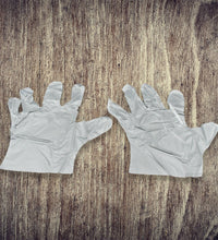 Large disposable gloves for cleaning and protection