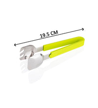 Kitchen salad tongs for easy handling and serving of food items.