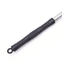 Massaging back scratcher with telescopic handle.