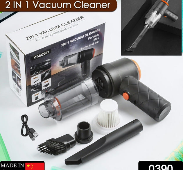 Vacuum Cleaner Dust Collection 2 in 1 Car Vacuum Cleaner High-Power Handheld Wireless Vacuum Cleaner Home Car Dual-use Portable USB Rechargeable Mini Car Vacuum for Vehicle, Home and Offic