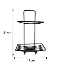 Compact 2-layer SS soap holder, perfect for bathroom organization.