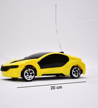 Kids' remote control car with sleek design.