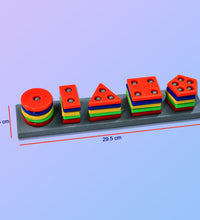 Matching column blocks for kids' learning and development