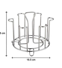 Kitchen glass stand with stainless steel construction