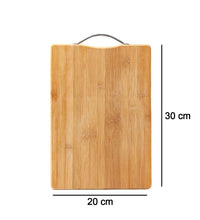 Anti-slip chopping board with wooden surface.