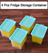 Multi-use fridge storage containers with handles for easy access