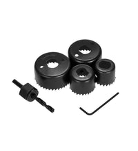 Hole saw set with different sizes