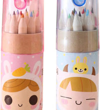 Mini drawing pencils with a cute pencil cutter