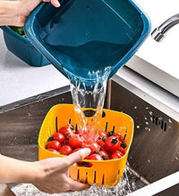 Durable collapsible colander and drainer for kitchen