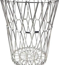 Foldable stainless steel fruit basket for kitchen use