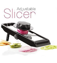 Adjustable slicer and grater for vegetables and potatoes, premium quality.