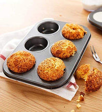 Versatile non-stick cupcake baking tray for home use.