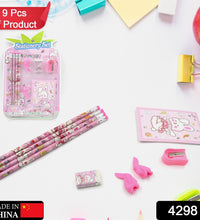 Complete kids' stationery set with diary and eraser.