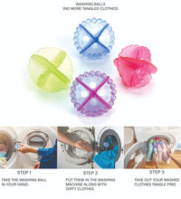 Detergent-free washing balls, 4 pack