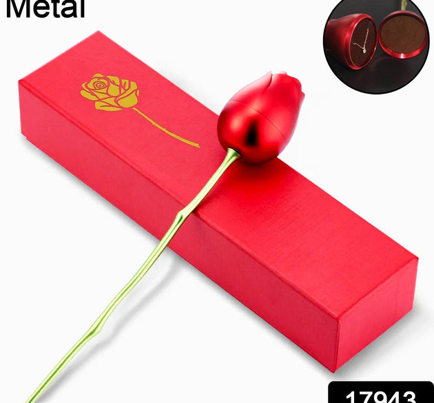 Metal Red Rose Couple Jewelry Box-Fancy Jewelry Box (1 Pc)