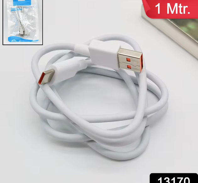 type c white charging cable