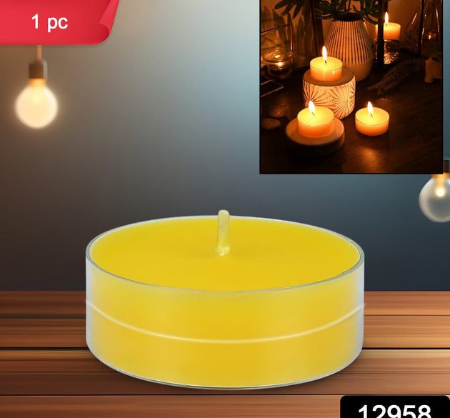 Tealight Diwali Candles for Home Decoration Smokeless Candles for Decorations Long Burning for Mood Dinners Parities Home Decoration Wedding Candle (1 Pc / Mix Color)