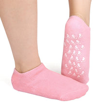 Silicone gel socks for foot care.