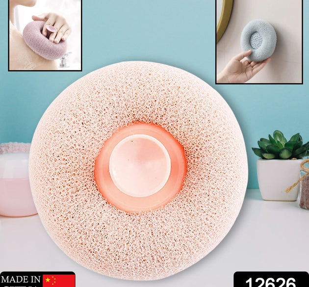 Super Soft Bath Sponge Flower Suction Cup Bath Sponges for Shower Women Men Foam Loofah Sponge Exfoliating Bath Sponge Body Washer Reusable loofah Massage Bath (1 pc)