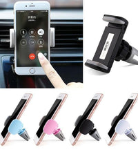 Car phone holder with air vent attachment