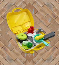 Colorful plastic cooking play set