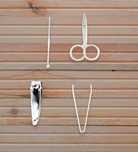 Mini nail clipper set with plastic storage case