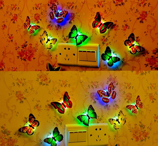 The Butterfly 3D Night Lamp Comes with 3D Illusion Design Suitable for Drawing Room, Lobby.