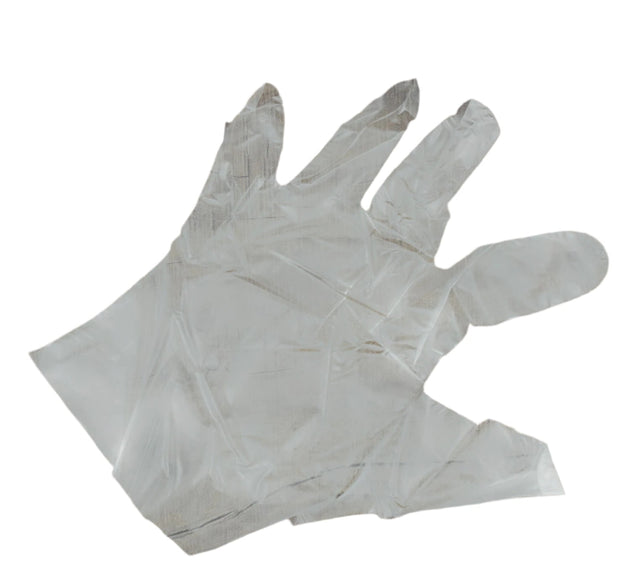 Large clear plastic gloves pack of 100 pieces