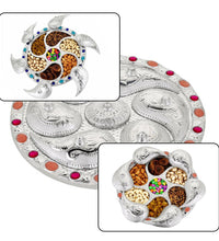 Candy and spice rotating tray with multiple compartments