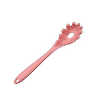 Silicone pasta fork, non-slip handle, safe for non-stick pots