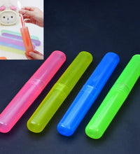 4-piece plastic toothbrush cover set, anti-bacterial and portable