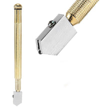 Durable gold metal glass cutter.