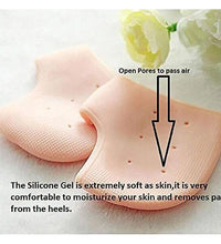 Moisturizing silicone gel for cracked heels.