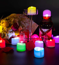 LED tealight candles, battery-operated for party decorations