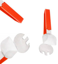 Functional salad serving tongs for household and kitchen use.