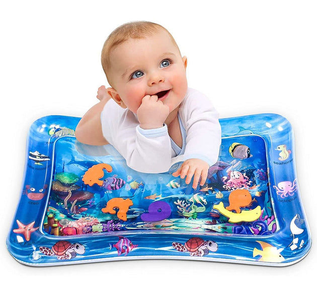 Inflatable water play mat for infants