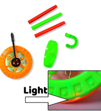 Single wheel push toy for kids with light feature