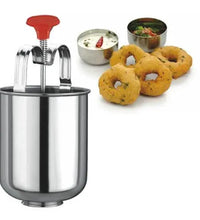 Vada and donut maker, stainless steel, top view