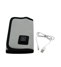 Hand heating strap with far infrared technology, portable with cable, for effective pain relief.