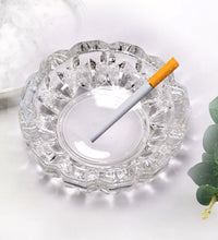 Crystal ashtray for home and office decor.