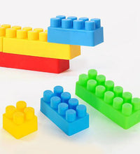 Block game for kids, small blocks in packing.