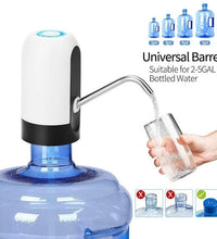 Dispenser pump for water with USB charging and streamlined design