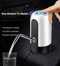 Portable water pump dispenser with USB charging and sleek design