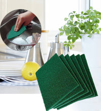 Durable scrub sponges, pack of 6 for effective cleaning.