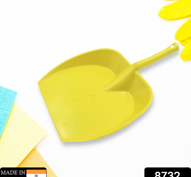 Dustpan with Long Handle, Dust Collection Dust Pan Tray for Kitchen, Home, Office, Bathroom Etc (1 Pc / Multicolor )