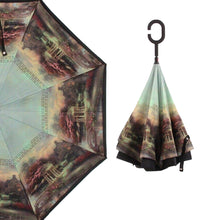 Windproof reverse umbrella