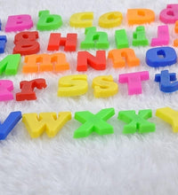 Magnetic letters in various colors